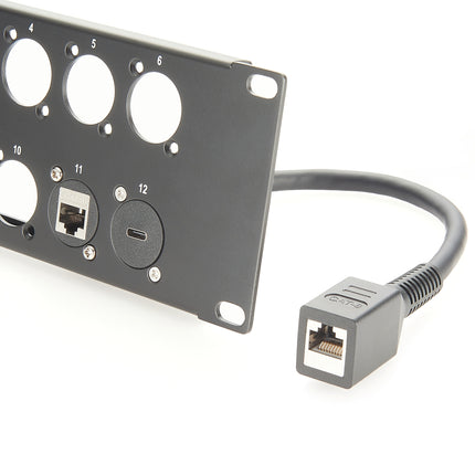 CAT8 RJ45 D-Type Panel Mount Ethernet Cable