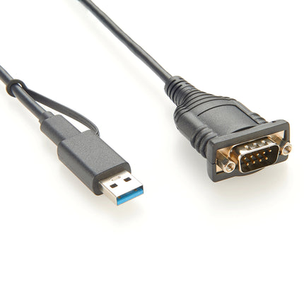 USB-A USB-C to RS232 Serial Adapter Cable
