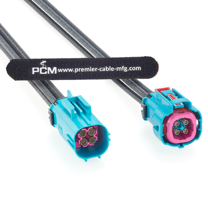 IP67 Waterproof Quad Mini FAKRA Extension Cable