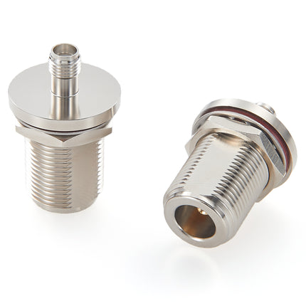 SMA Female to N Female Bulkhead Mount Adapter