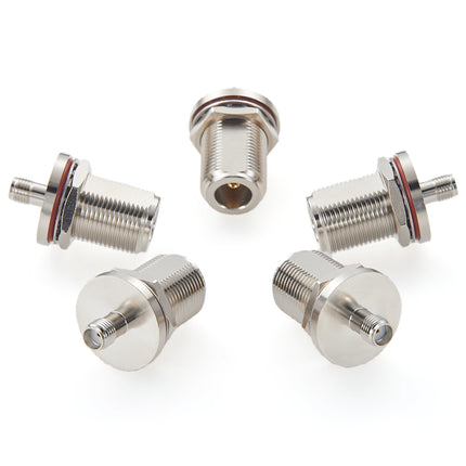 SMA Female to N Female Bulkhead Mount Adapter