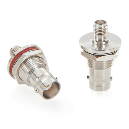 SMA Female to BNC Female Bulkhead Mount Adapter