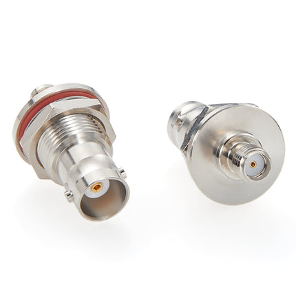 SMA Female to BNC Female Bulkhead Mount Adapter