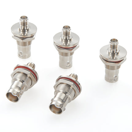 SMA Female to BNC Female Bulkhead Mount Adapter