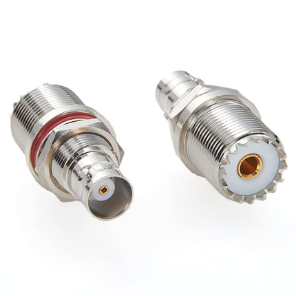 BNC Female to UHF Female SO239 RF Coaxial Adapter