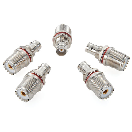 BNC Female to UHF Female SO239 RF Coaxial Adapter