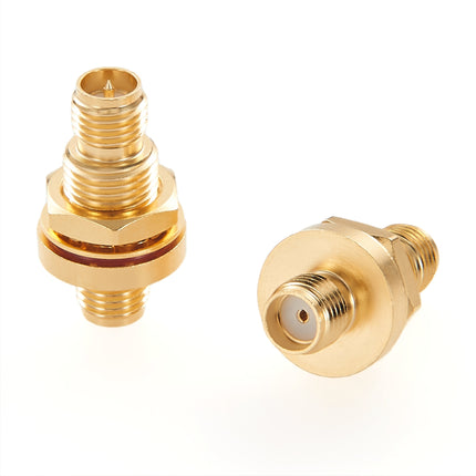 SMA Female to RP-SMA Female Bulkhead Adapter