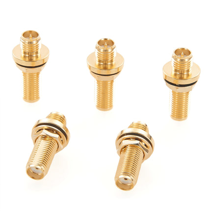 Waterproof RP-SMA to SMA Panel Mount Coupler