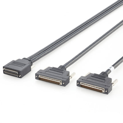 Dual Mini SCSI 68 Pin to HPDB68 SDR Splitter Cable