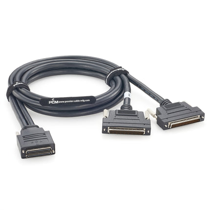 Dual Mini SCSI 68 Pin to HPDB68 SDR Splitter Cable