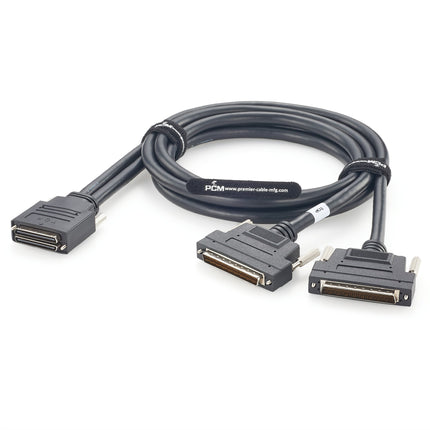 Dual Mini SCSI 68 Pin to HPDB68 SDR Splitter Cable