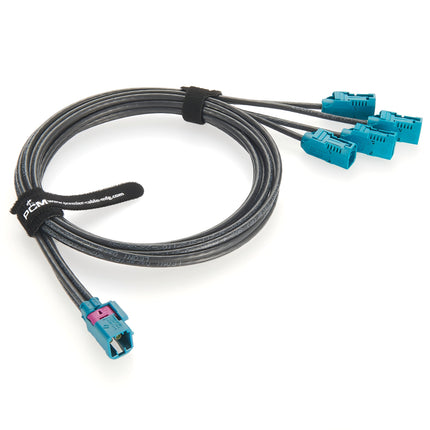 4-in-1 TE MATE-AX Z Male to 4 x FAKRA Z Female RF Cable Assembly