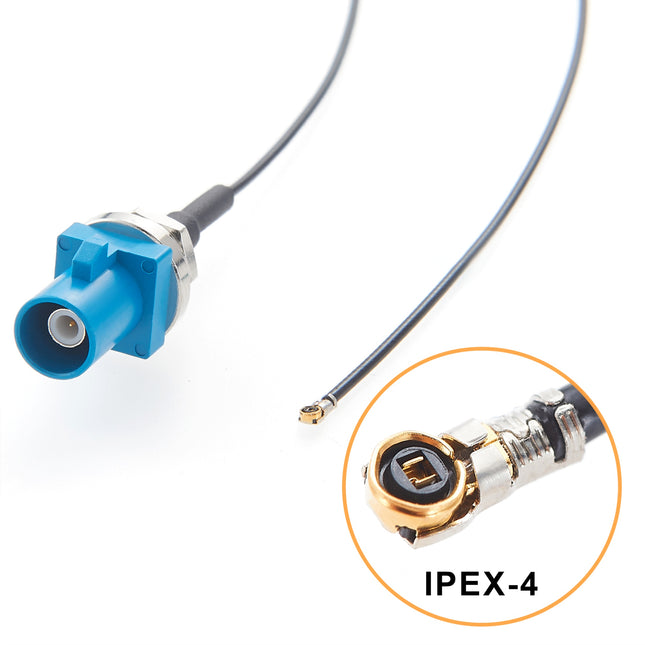 Panel Mount FAKRA Z Male to IPEX4 Coaxial Cable