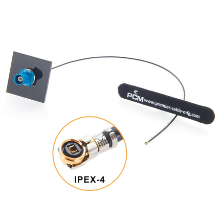 Panel Mount FAKRA Z Male to IPEX4 Coaxial Cable