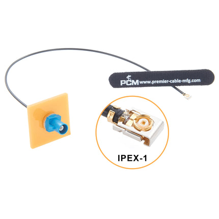 IPEX1 to Fakra Z Male Bulkhead Mount Cable