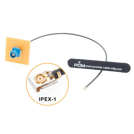 IPEX1 to Fakra Z Male Bulkhead Mount Cable