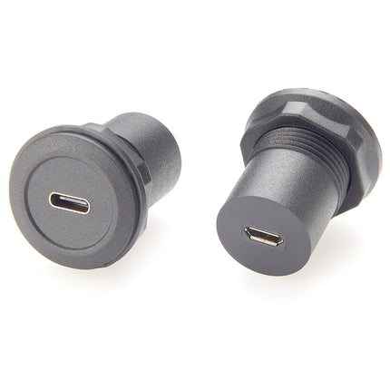 USB C to Micro B Panel Mount Adapter Connector