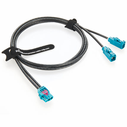 Double Vertical Rosenberger HFM Mini FAKRA to Dual FAKRA Cable