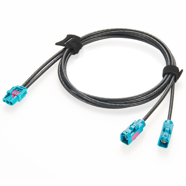 Double Vertical Rosenberger HFM Mini FAKRA to Dual FAKRA Cable