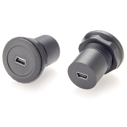 Mini USB Round Panel Mount Adapter