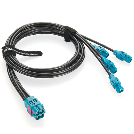 4 In 1 H-MTD Gigabit Automotive Ethernet Cable