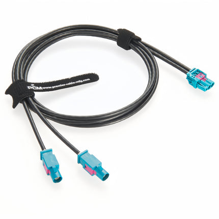2 In 1 Rosenberger HFM Mini FAKRA Female to 2 x FAKRA Male Cable