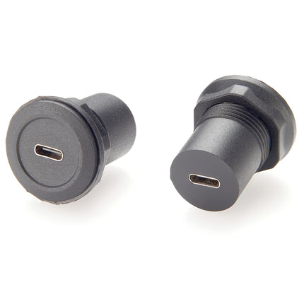 Round Panel Mount Adapter USB 3.1 C