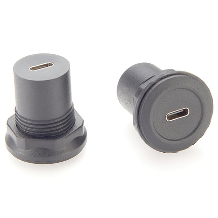 Round Panel Mount Adapter USB 3.1 C
