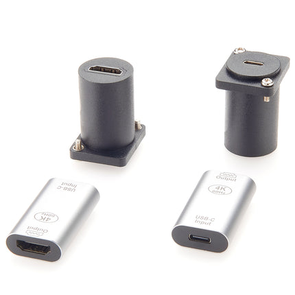 D-Type USB-C to HDMI Panel Mount Adapter 4K@60Hz