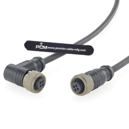 MIL-C-5015 MS3106-14S-2S 4 Pin Right Angle MIL Spec Connector Cable