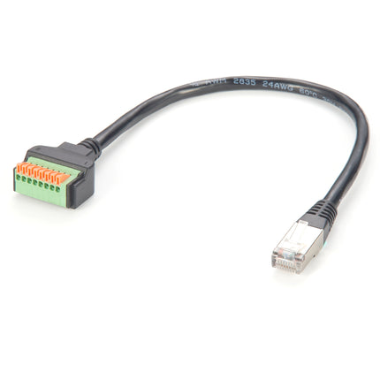 RJ45 Male Push Terminal Block Cable