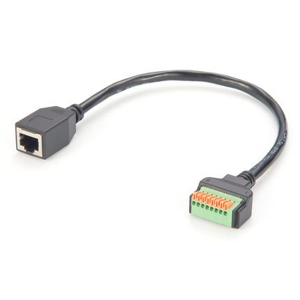 RJ45 Female Push Terminal Block Cable