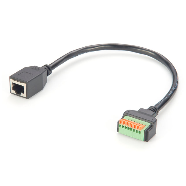 RJ45 Female Push Terminal Block Cable