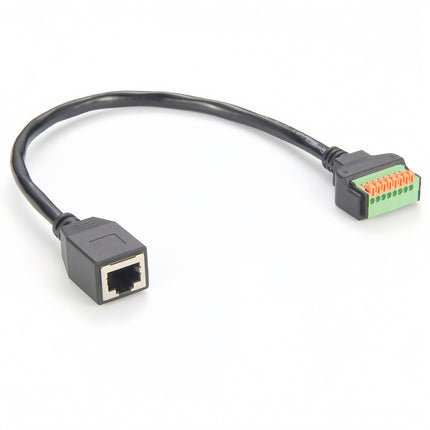 RJ45 Female Push Terminal Block Cable