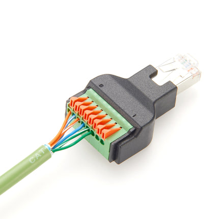 Cat5e Ethernet RJ45 Male Plug Terminal Block