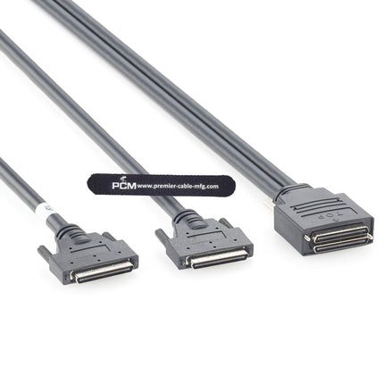 Dual Mini SCSI 68 Pin to VHDCI Cable