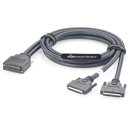 Dual Mini SCSI 68 Pin to VHDCI Cable