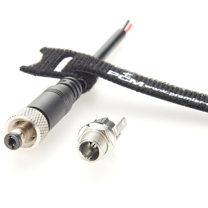 Screw Lock Panel Mount 5.5mm x 2.1mm DC Power Cable