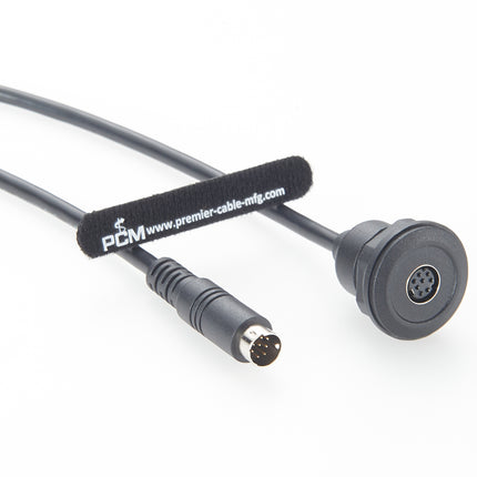 Mini DIN 8 Pin Panel Mount Extension Cable