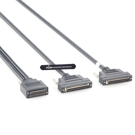 Dual Mini SCSI 68 Pin Male to HPCN68 Male Cable