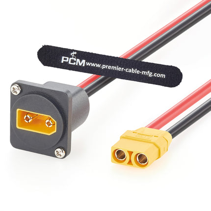 Panel Mount XT90 Extension Cable