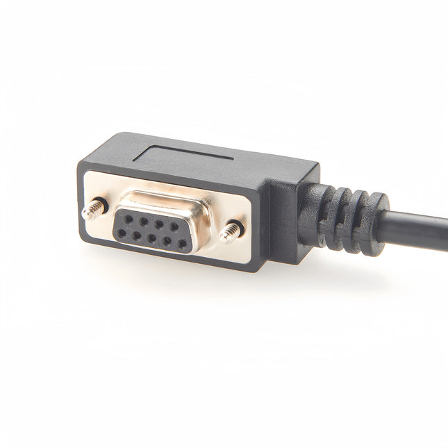 Left Angled DB9 Female RS232 Serial Cable