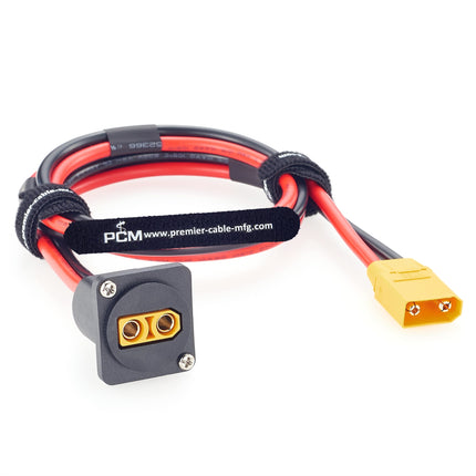 XT90 Male to Female Panel Mount Cable
