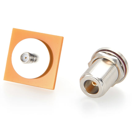 SMA Female to N Female Bulkhead Mount Adapter