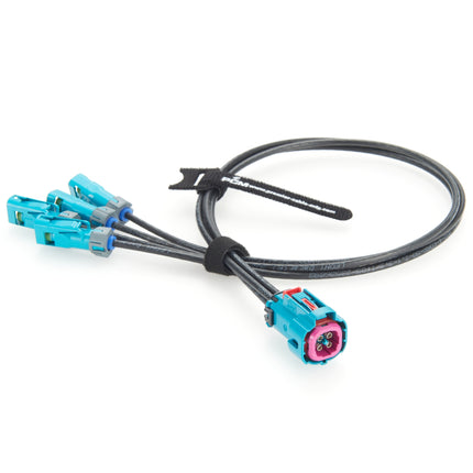 Waterproof Quad HFM Mini FAKRA RF Coaxial Cable 4 In 1