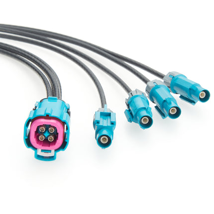 IP67 Waterproof Rosenberger Mini FAKRA 4-In-1 Cable