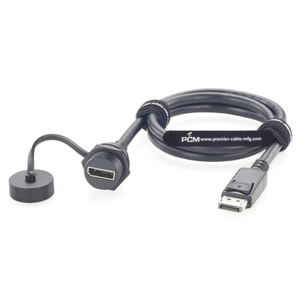 Waterproof Panel Mounht DisplayPort Extension Cable