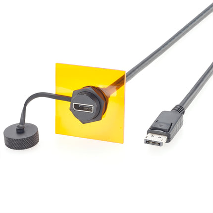 Waterproof Panel Mounht DisplayPort Extension Cable