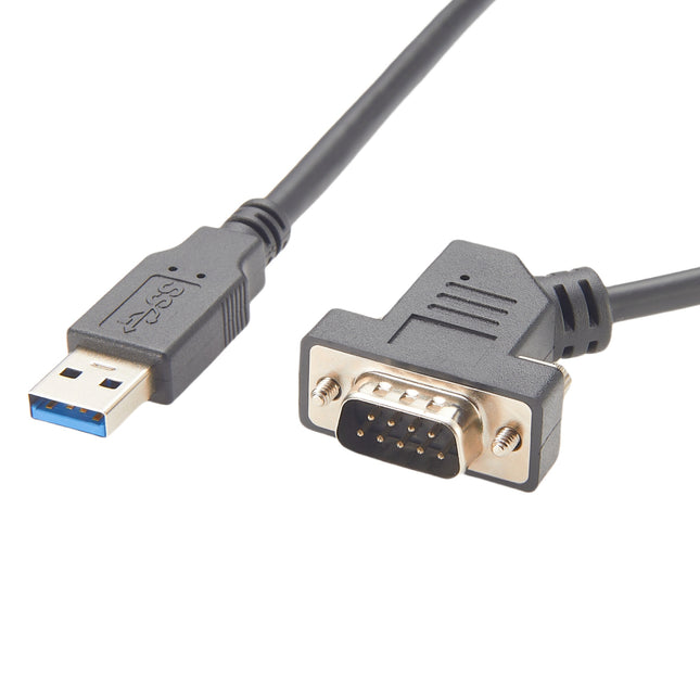 45 Degree USB to DB9 Male RS232 Serial Converter Cable