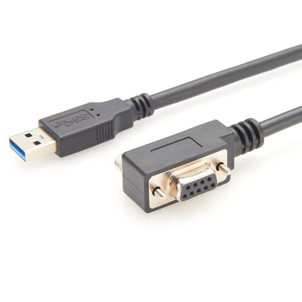 Left Angled USB to RS232 Serial Cable